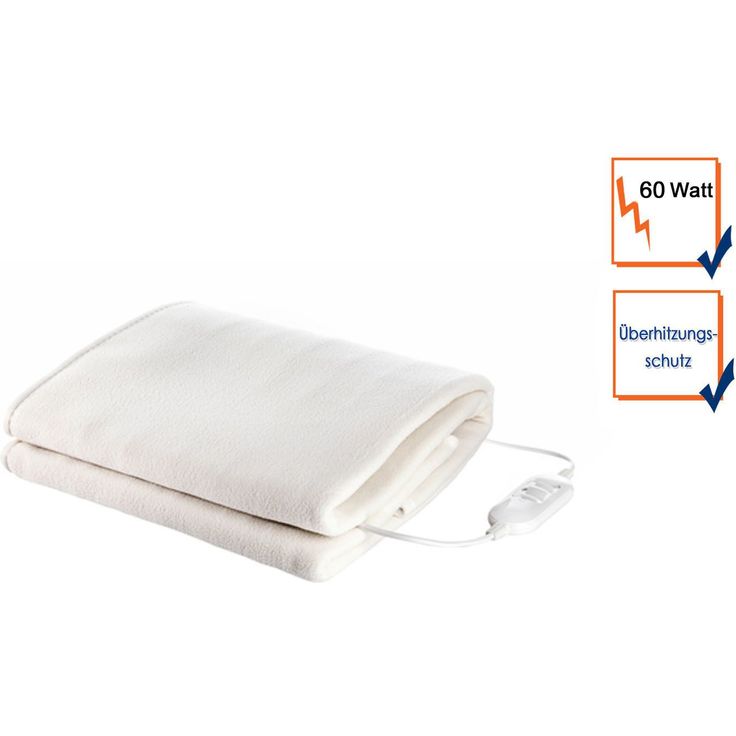 Elektrische Fleece Unterdecke 150x80cm 1 Person, weiche Heizdecke, Wärmetherapie