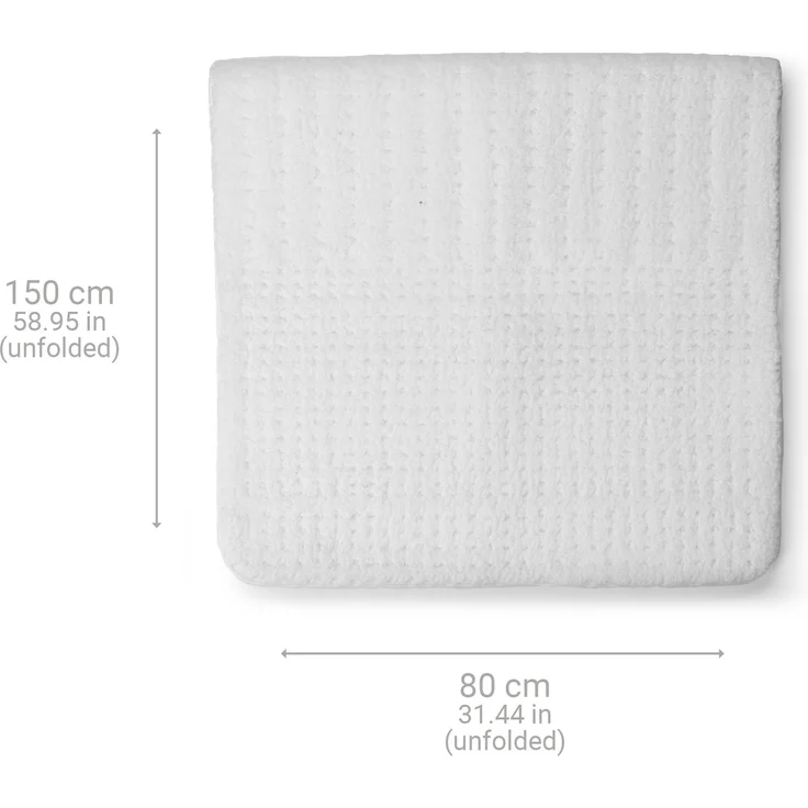 medisana HU 672 Wärmeunterbett super-flauschig, 150 x 80 cm, Schlafen wie auf Wolken, Abschaltautomatik, Überhitzungsschutz, 4 Temperaturstufen, waschbar, Matratzenheizung für alle gängigen Matratzen – Bild 3