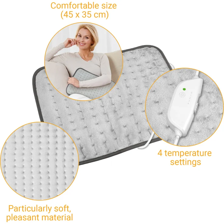 medisana HP 650 XL-Heizkissen, 45 x 35 cm, Rückenheizkissen mit 4 Temperaturstufen, Wärmekissen mit Überhitzungsschutz, Abschaltautomatik, waschbar – Bild 6