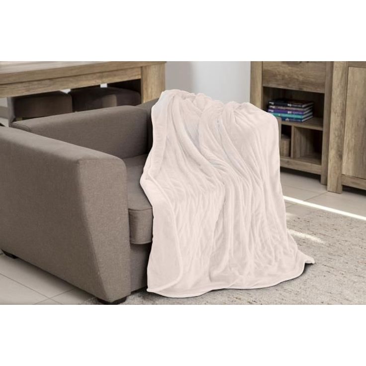 sinnlein Heizdecke aus Plüsch 160 x 120 cm Creme elektrische Wärmedecke mit Abschaltautomatik Kuscheldecke Timerfunktion 9 Temperaturstufen waschbar bis 40°C Digitalanzeige – Bild 4