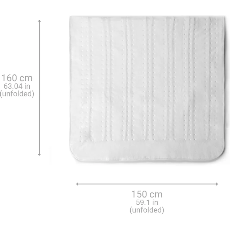 medisana HU 676 XXL-Wärmeunterbett King Size mit 2 Bedienelementen, 150 x 160 cm, Abschaltautomatik, mit Überhitzungsschutz, 4 Temperaturstufen, waschbar, Bettwärmer für alle gängigen Matratzen – Bild 3