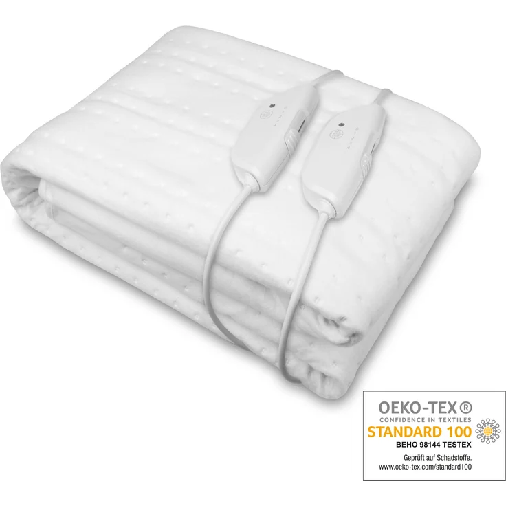 medisana HU 676 XXL-Wärmeunterbett King Size mit 2 Bedienelementen, 150 x 160 cm, Abschaltautomatik, mit Überhitzungsschutz, 4 Temperaturstufen, waschbar, Bettwärmer für alle gängigen Matratzen – Bild 2