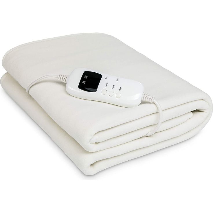 sinnlein Wärmeunterbet 150x80 cm elektrische Heizdecke Wärmedecke Wärmebett Heizmatte XXL Decke weiß 9 Temperaturstufen