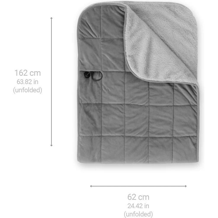 medisana HB 674 3in1 Kuschelheizdecke für Unterwegs mit Powerbank, Poncho, Überwurf, variable Einsatzmöglichkeiten, waschbar, Abschaltautomatik, Überhitzungsschutz – Bild 3