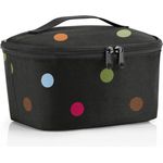 reisenthel coolerbag S Kühltasche, 2,5 L, 20 x 12 x 16 cm, pocket dots, schwarz