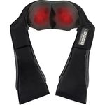 Das Original Donnerberg Nackenmassagegerät NM089 Premium in schwarz Shiatsu-Massage für Nacken, Rücken, Schulter, Beine