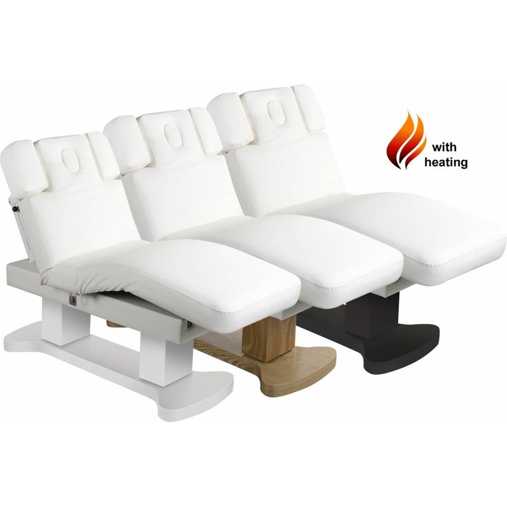 Medeo Behandlungsliege Massageliege 866H mit Heizung weiß, braun