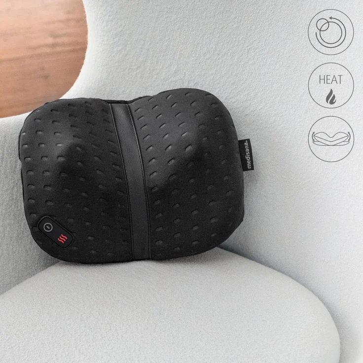 medisana CL 300 Shiatsu-Massagekissen mit Wärmefunktion, individuelle ergonomische Anpassung an den Rücken mit 4 Massageköpfen für Schultern, Rücken, Beine und Nacken – Bild 4