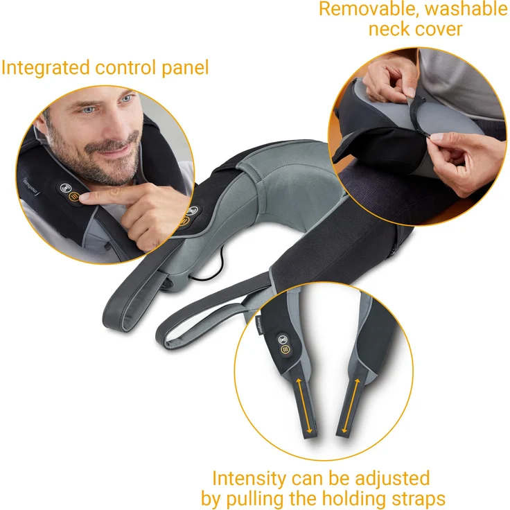 medisana NM 868 Nacken-Massagekissen mit Vibrationsmassage, verbesserte Wärmefunktion, Vibrationsmassage für Nacken und Schulter, Nackenhörnchen akkubetrieben für Zuhause, Büro oder Unterwegs – Bild 6