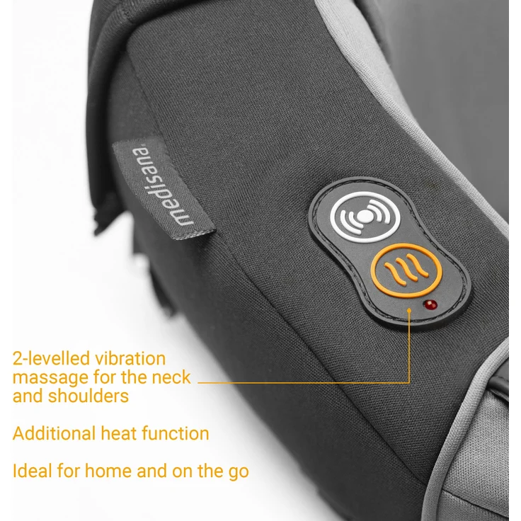 medisana NM 868 Nacken-Massagekissen mit Vibrationsmassage, verbesserte Wärmefunktion, Vibrationsmassage für Nacken und Schulter, Nackenhörnchen akkubetrieben für Zuhause, Büro oder Unterwegs – Bild 5