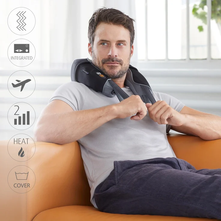 medisana NM 868 Nacken-Massagekissen mit Vibrationsmassage, verbesserte Wärmefunktion, Vibrationsmassage für Nacken und Schulter, Nackenhörnchen akkubetrieben für Zuhause, Büro oder Unterwegs – Bild 4