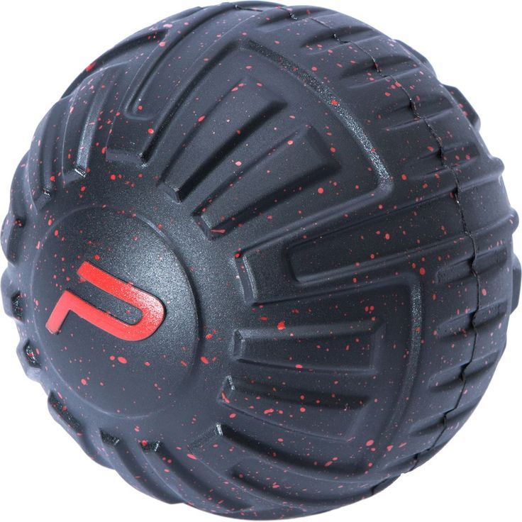 Pure 2 Improve Fußmassageball schwarz-rot für Kompressionsmassage 6,8 cm