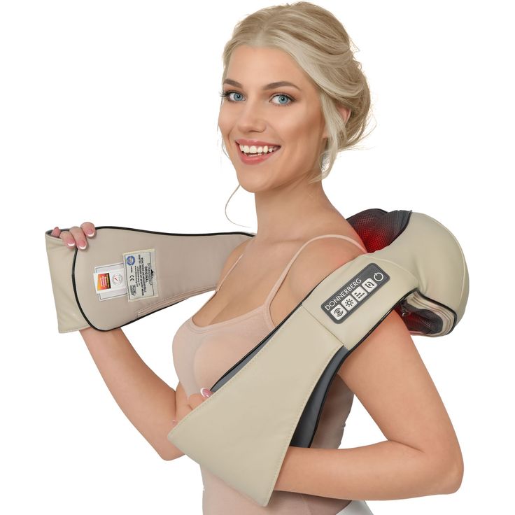 Das Original Donnerberg Nackenmassagegerät NM089 in beige Shiatsu-Massage für Nacken, Rücken, Schulter, Beine – Bild 2