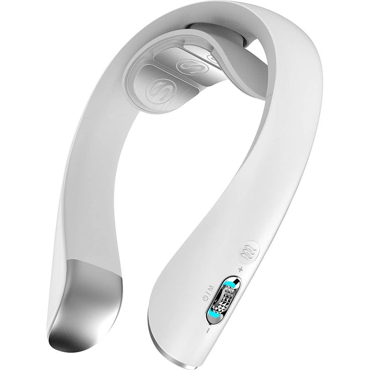 SKG Nackenmassagegerät, K5PRO, weiß Muskeltherapie zum Stressabbau, patentierte elektronische Technologie, batteriebetrieben