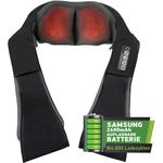 Donnerberg NM090 Nackenmassagegerät Akkubetrieb schwarz Vibrationsmassage Infrarotwärme für Nacken, Rücken, Schulter, Beine