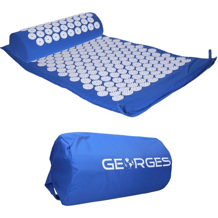 Georges Akupressurmatte mit Kissen 75x44cm Blau