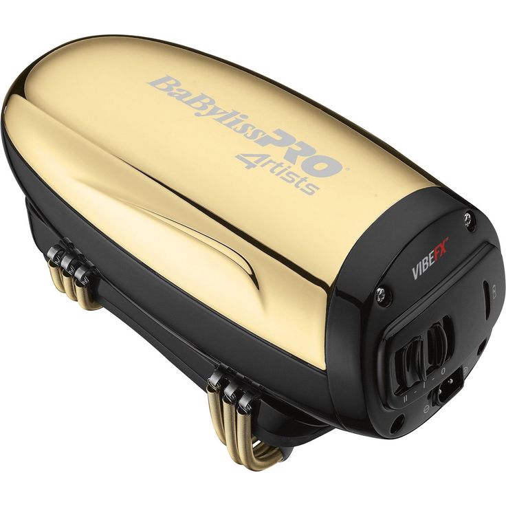 BaByliss PRO 4Artists VibeFX FXSM1GE GOLD Handmassagegerät Gehäuse aus Edelstahl 2 Intensitätsstufen Betrieb mit und ohne Kabel
