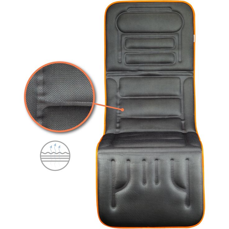 Medivon COSY VIBRA Vibrationsmatte, beheizte Massageauflage, große Massagefläche, Liegevibrationsmatte, Massagekopf mit Heizfunktion grau