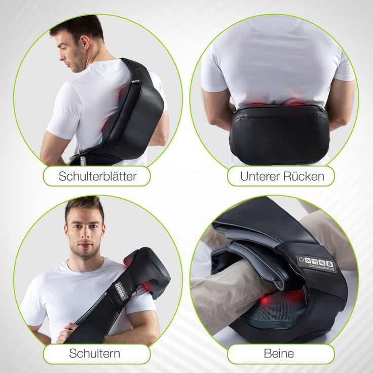 Donnerberg NM088 Nackenmassagegerät Klopfy schwarz Shiatsu-Massage für Nacken, Rücken, Schulter, Beine – Bild 3