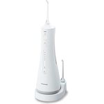 Panasonic Ultra Sonic EW1511 Munddusche (elektrisch, Zahnzwischenraumreinigung, integrierte Ladestation) weiß