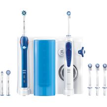 Image for Oral-B Mundpflegecenter Pro 2000 Elektrische Zahnbürste + Oxyjet Munddusche für eine sanfte Reinigung am Zahnfleischrand