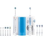 Oral-B Mundpflege-Center, Smart 5000 Elektrische Zahnbürste + OxyJet Munddusche, Für eine sanfte Reinigung am Zahnfleischrand, 4 OxyJet Aufsteckdüsen