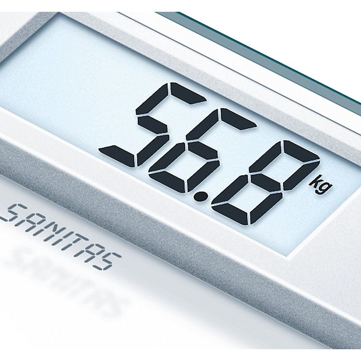 Sanitas SGS 06 Glaswaage Personenwaage bis 150 kg Tragkraft und großem Display – Bild 6