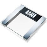 Beurer BG 17 Diagnosewaage Glaswaage zur Körperanalyse mit besonders großem Display