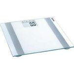 Exacta Digitale Personenwaage Deluxe mit Ein, und Ausschaltfunktion, Körperwaage mit praktischer LCD, Anzeige, Waage ermittelt Gewicht, Körperfett,, Wasser, und Muskelanteil sowie Kalorien