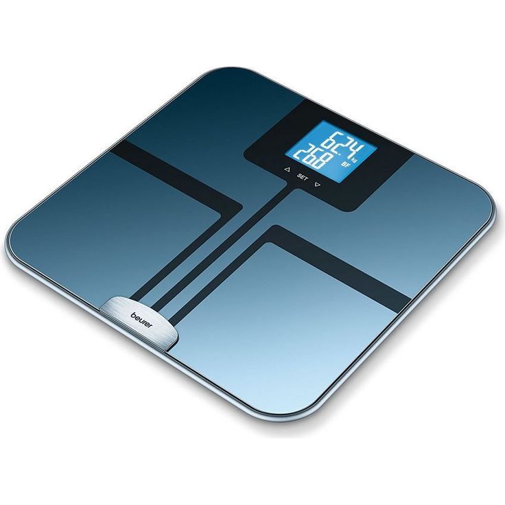 Beurer BF 750 Glas, Diagnosewaage zur Körperanalyse mit Anzeige auf Display