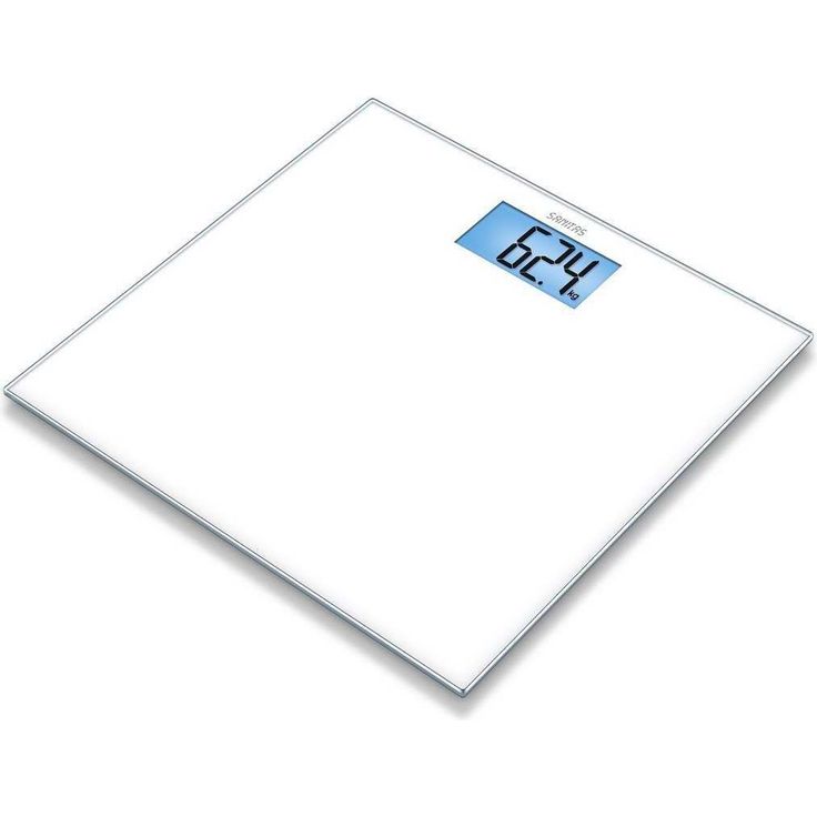 Sanitas SGS 03 Glaswaage, weiß,Digitalwaage mit 150 kg maximaler Tragkraft