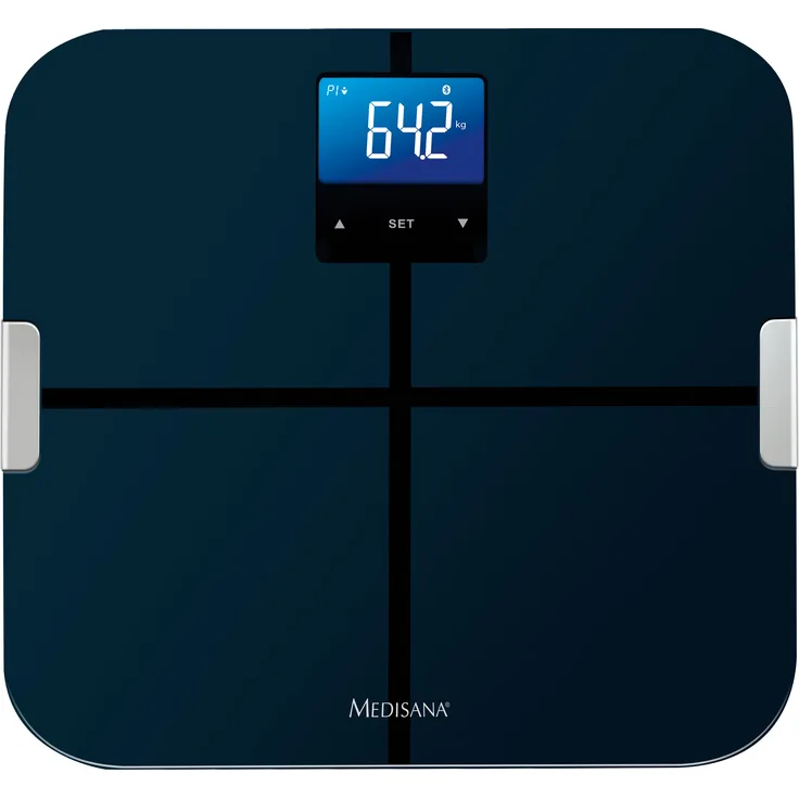 medisana  BS 440 connect  digitale Körperanalysewaage  mit Körperfettanalyse App  Personenwaage zur Messung von Körperfett Körperwasser Muskelmasse und Knochengewicht  Personen Waage bis 180 kg