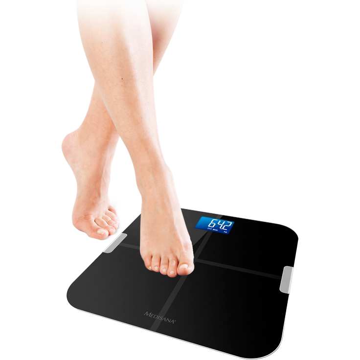 medisana  BS 440 connect  digitale Körperanalysewaage  mit Körperfettanalyse App  Personenwaage zur Messung von Körperfett Körperwasser Muskelmasse und Knochengewicht  Personen Waage bis 180 kg – Bild 6