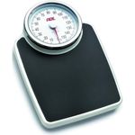 ADE Mechanische Personenwaage M 308800 Clinica, Zuverlässige, analoge XL Badezimmerwaage im klassischen Doktorwaagen, Design, Große, rutschfeste Wiegefläche und robustes Metallgehäuse, Retro, Look, Weiß