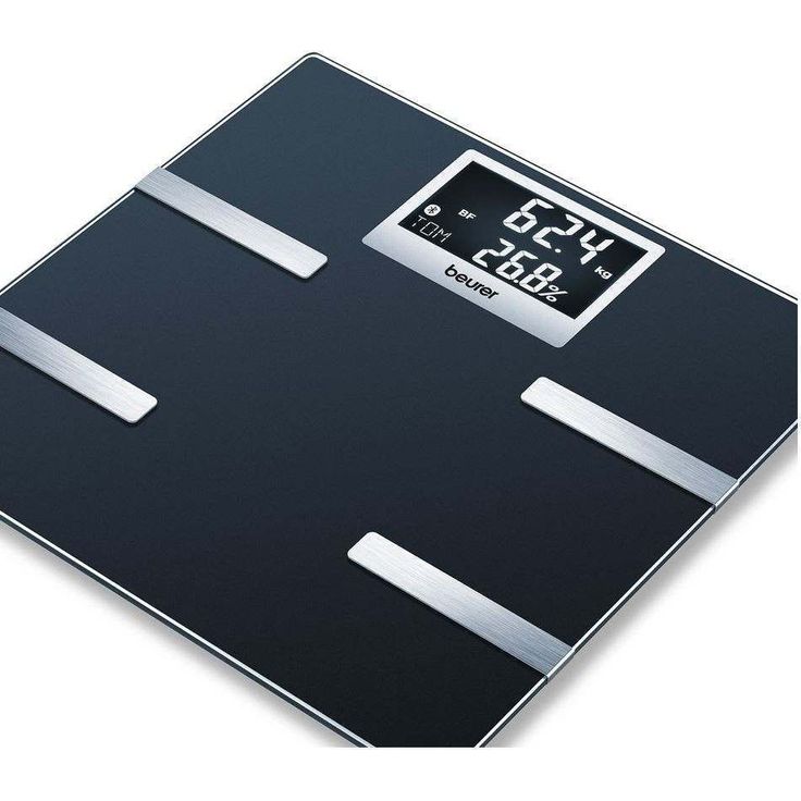 Beurer BF 700 Diagnosewaage, Messung von Körperfett, Körperwasser, Muskelanteil und Knochenmasse, Kalorienbedarf AMR, BMR, BMI, mit App, Anbindung, zertifizierter Datenschutz – Bild 2