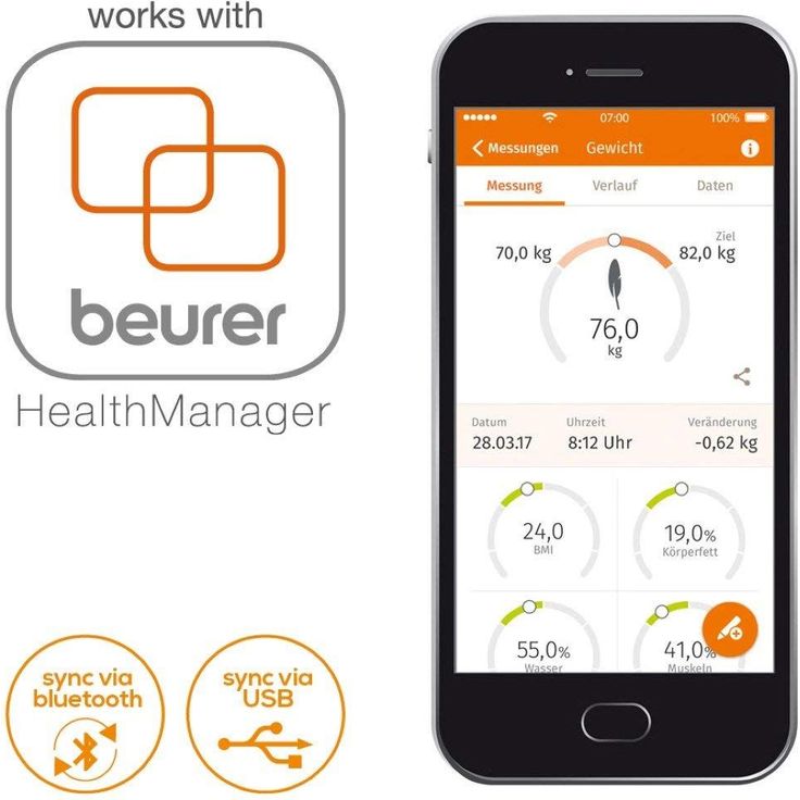 Beurer BF 105 Body Complete Diagnosewaage mit abnehmbarem XXL, Display, Ganzkörperanalyse mit separater Ober, und Unterkörpermessung, inklusive App – Bild 3