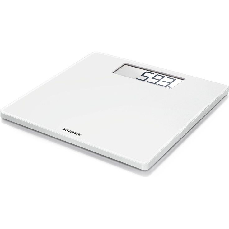 Soehnle Style Sense Safe 100 Personen Digitalwaage mit extragroßer LCD, Anzeige, Waage mit rutschhemmenden Standfüßen, flache Personenwaage, Weiß – Bild 6