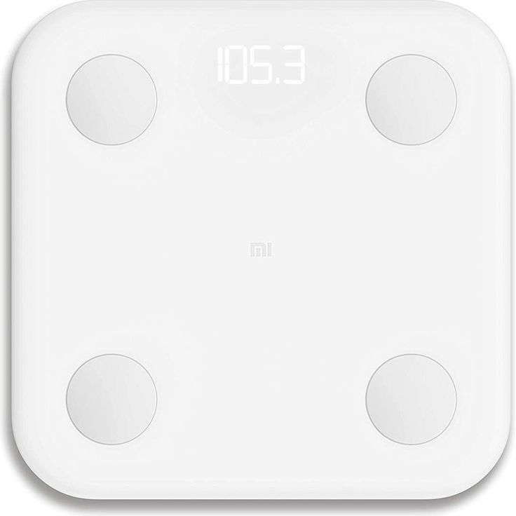 Xiaomi Mi Body Composition Scale 2 Körperanalysewaage mit Abschaltautomatik, Trittfläche aus Kunststoff weiß