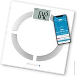 medisana BS 444 connect Körperanalysewaage 180 kg, Personenwaage zur Messung von Körperfett, Körperwasser, Muskelmasse und Knochengewicht mit Bluetooth und Analyse App