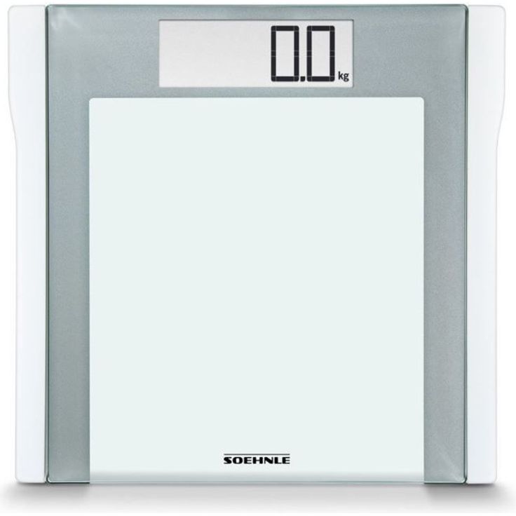 Soehnle digitale Personenwaage Style Sense Comfort 200, große, starke und extraflache Personen Digitalwaage, formschöne Waage mit LCD-Anzeige, Gewicht bis 180kg