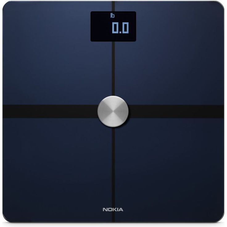 Nokia/Withings Body WLAN-Smart-Waage zur Körperanalyse, Messung von Körperfett, BMI, Muskelmasse, Wasseranteil, digitale Personenwaage, App-Sync via Bluetooth oder WLAN, schwarz