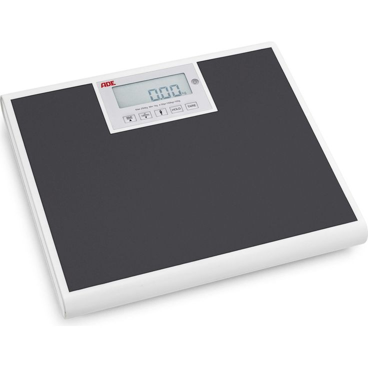 ADE Personenwaage M320600 Professionelle Waage bis 250 kg, Extra Breite Wiegefläche, Mdd zertifiziert, 38 cm x 30, 5 cm x 6, 4 cm, 4.2 kg
