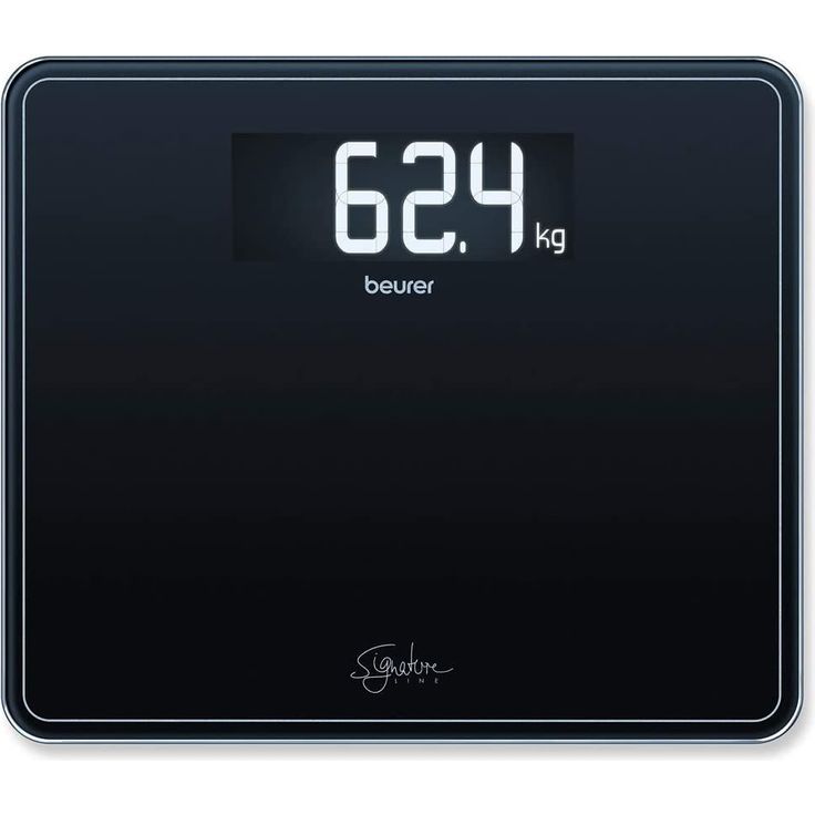 Beurer GS 410 black Signature Line Glas, Personenwaage, mit extra großer Trittfläche aus Sicherheitsglas, stylischem Schwarz, Display im XXL, Format und Tragkraft bis 200 kg – Bild 1