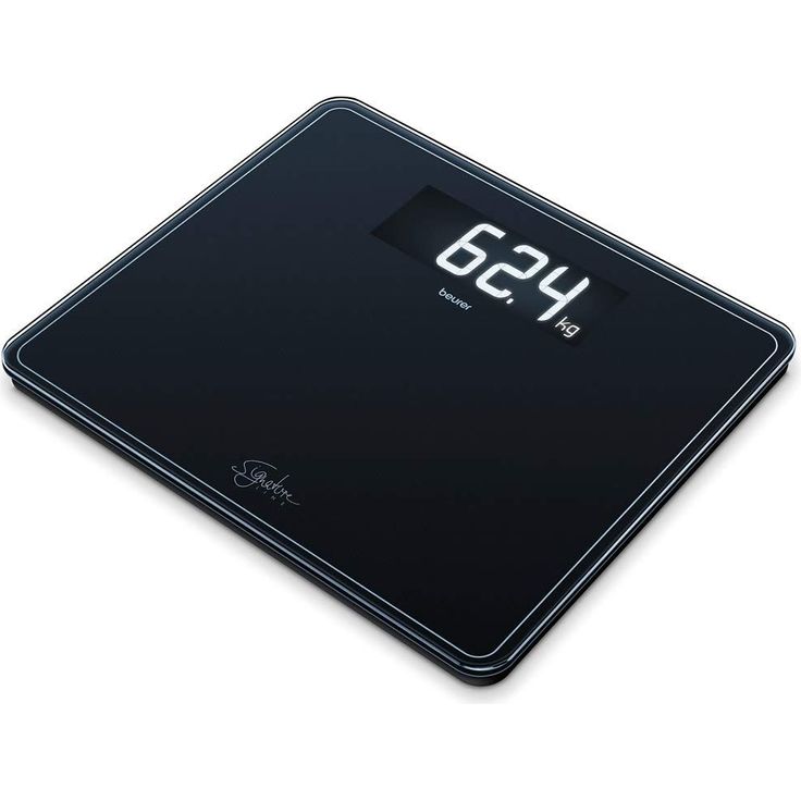 Beurer GS 400 black Signature Line Glas, Personenwaage, mit großer Trittfläche aus Sicherheitsglas, stylischem Schwarz, Display im XL, Format und Tragkraft bis 200 kg – Bild 2