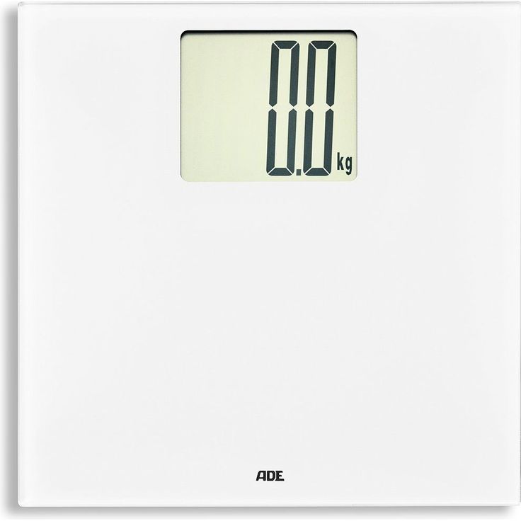 ADE BE 1723 Digitale Personenwaage Katharina, XXL Display, Anzeige, leichtes Ablesen, präzise bis 180 kg, weiß