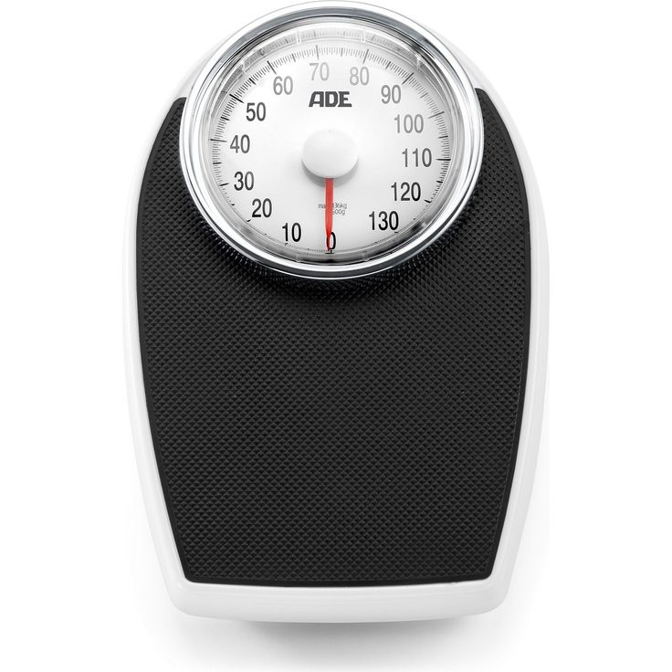 ADE Personenwaage analog BM 708 Victoria Mechanische Waage im klassischen Doktorwaagen, Design, Metall, Korpus, rutschfeste Wiegefläche schwarz
