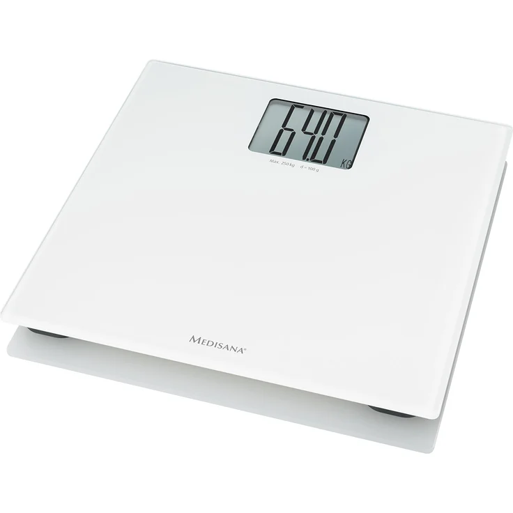 medisana PS 470 digitale XL Personenwaage bis 250 kg,  Badezimmerwaage aus gehärtetem Sicherheitsglas und automatischer Abschaltung – Bild 4