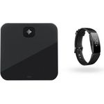 fitbit Aria Air Bundle Inspire HR schwarz, Diagnosewaage zur Körperanalyse