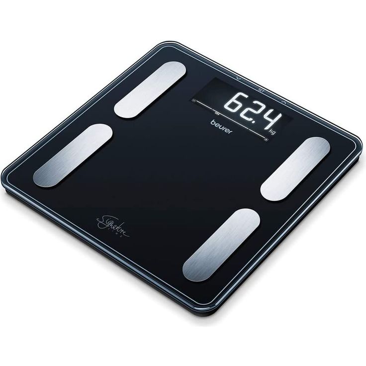 Beurer BF 400 black Diagnosewaage Signature Line, präzise Körperanalyse für bis zu 10 Personen, mit extra großem Invers, LCD, Display, Tragkraft bis 200 kg – Bild 2