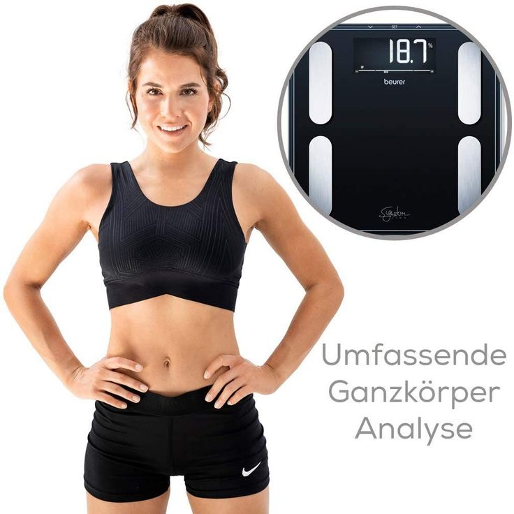 Beurer BF 400 black Diagnosewaage Signature Line, präzise Körperanalyse für bis zu 10 Personen, mit extra großem Invers, LCD, Display, Tragkraft bis 200 kg – Bild 3